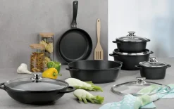 Schmorpfanne Kerros in schwarz, 24 cm
