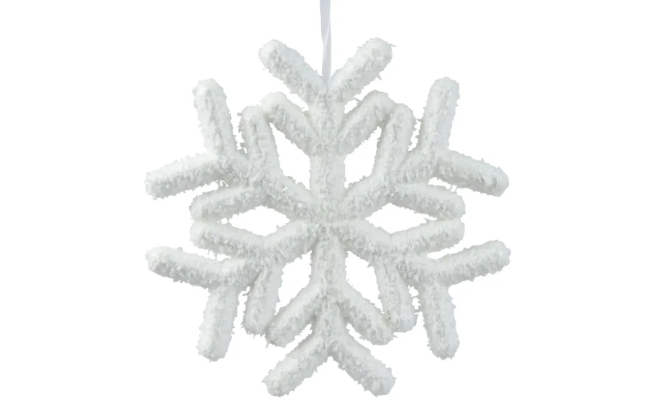 Schneeflocke, weiß, 20 cm