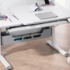 Schreibtisch Diego GT, kreideweiß, höhenverstellbar, 130 x 70 cm
