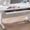 Schreibtisch Diego, kreideweiß, 120 x 70 cm, höhenverstellbar