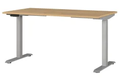 Schreibtisch GW-JET, Grandson-Eiche-Nachbildung/Silber