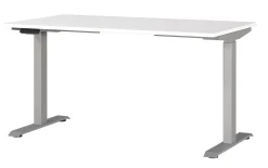 Schreibtisch GW-JET, weiß/silberfarbig