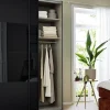 Schwebetürenschrank Ajana, schwarz