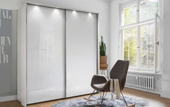 Schwebetürenschrank Clivo 3000, weiß