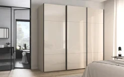 Schwebetürenschrank Contido, champagner, 242 x 223 cm