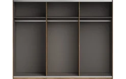 Schwebetürenschrank Linea, Bartex Eiche/graphit, 270 x 211 cm