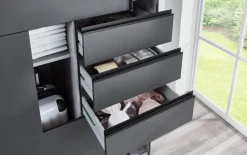 Schwebetürenschrank Saigon, graphit, 273 x 210 cm