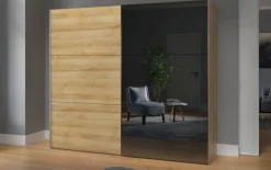 Schwebetürenschrank Slideline, Eiche, 252 x 220 cm
