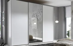 Schwebetürenschrank Studioline, weiß, Breite ca. 280 cm