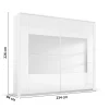 Schwebetürenschrank X-tend, weiß, 226 x 223 cm
