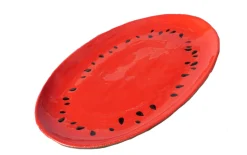 Servierplatte Melone, rot/grün