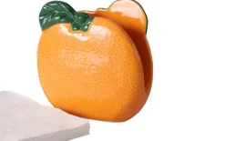 Serviettenhalter Orange, orange/grün