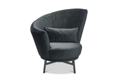Sessel MR Kleo, schwarz, inkl. 360° Drehfunktion