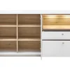 Sideboard Arktis, Eiche/weiß