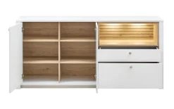 Sideboard Arktis, Eiche/weiß