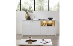 Sideboard Arktis, Eiche/weiß