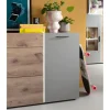 Sideboard Baveno, Eiche-Nachbildung/hellgrau, inkl. Frontbeleuchtung
