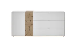 Sideboard Caya, weiß/Kerneiche Umato, inkl. Softclose Funktion