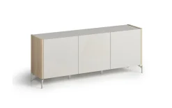 Sideboard Dillon, Eiche Lindberg-Nachbildung/grau