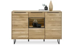 Sideboard Jackson, Eiche teilmassiv, inkl. LED-Beleuchtung