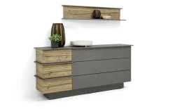 Sideboard Jana, graphit, inkl. Softclose Funktion