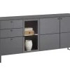 Sideboard Lugano, quarzgrau