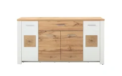 Sideboard Matera, weiß/Altholz-Nachbildung