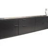 Sideboard Severo, schwarz, inkl. Paneel