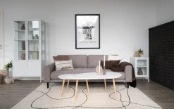 3-Sitzer-Sofa Lido, grau