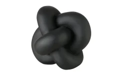 Skulptur Knotty, schwarz, 14 cm