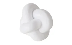 Skulptur Knotty, weiß, 15 cm