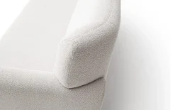 Sofa 2,5 Sitzer Amadeo, silber/beige