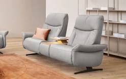 Sofa 2,5-sitzig, Varia, grau, inkl. elektrischer Aufstehhilfe