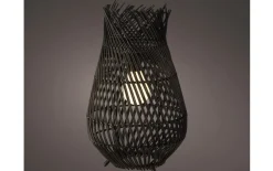Solar-Laterne, schwarz, 36 cm