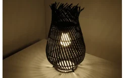 Solar-Laterne, schwarz, 36 cm