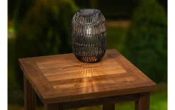 Solar-Laterne, schwarz, 24,5 cm