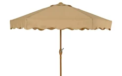 Sonnenschirm, braun/grau, 220 cm