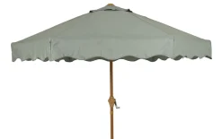 Sonnenschirm, grau/grün, 220 cm