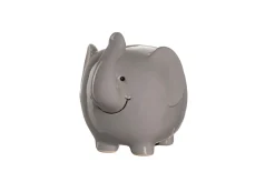 Spardose Bambini Elefant, Porzellan, grau