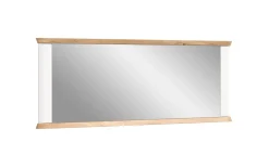 Spiegel Modern Times, weiß/Eiche-Nachbildung, 165 x 63 cm