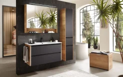 Spiegelschrank Bordeaux, Eiche Halifax-Nachbildung, 103 x 85 cm