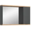 Spiegelschrank Nuaro, anthrazit/Eiche-Nachbildung