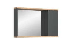 Spiegelschrank Nuaro, anthrazit/Eiche-Nachbildung