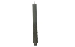 Spitzkerze, grün, 26,5 cm