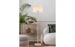 Standleuchte Gorley, beige, 152 cm
