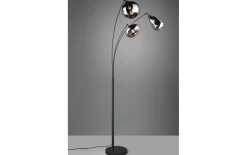 Standleuchte Lumina, schwarz/chrom, 3-flammig