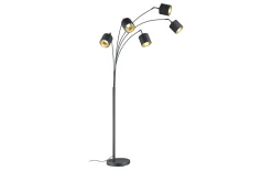 Standleuchte Tommy, schwarz, 200 cm