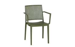 Stapelsessel Lane, mit Armlehnen, olive