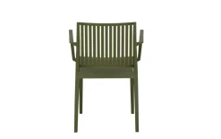 Stapelsessel Lane, mit Armlehnen, olive