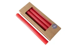 4 Starbkerzen Classic, rot, H 26 cm